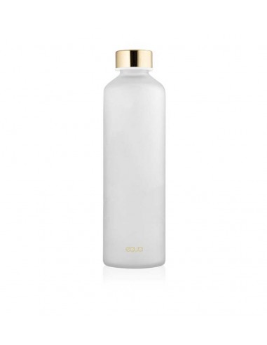 szklana satynowa butelka do wody equa mismatch velvet white 750 ml